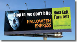 Halloween Express Billboard